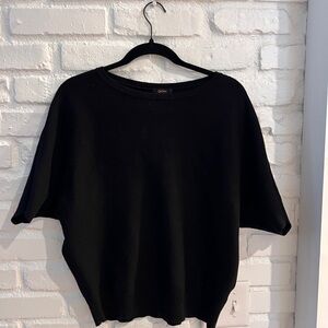 Quince Classic Black Knit Top